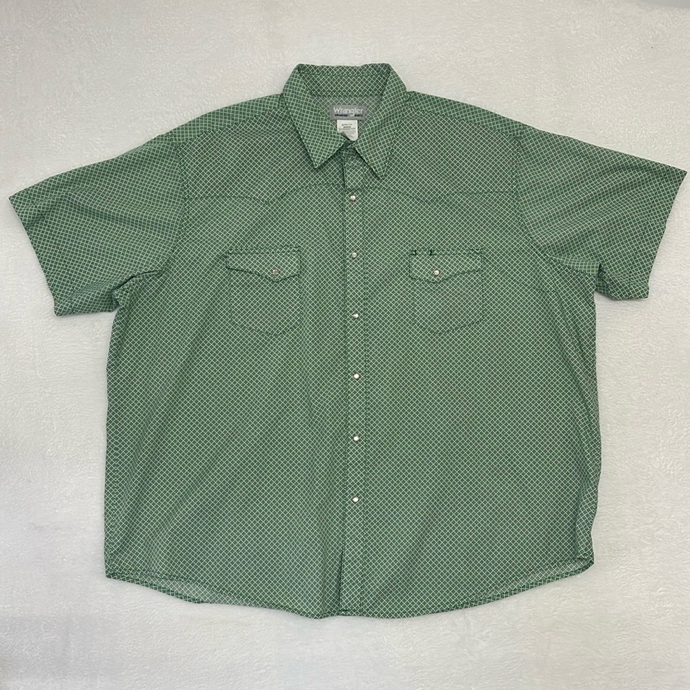 Wrangler Wrancher Mens Pearl Snap Shirt Mens sz 3X Big
